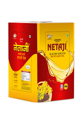 Netaji Kacchi Ghani Mustard Oil 15 Kg Tin