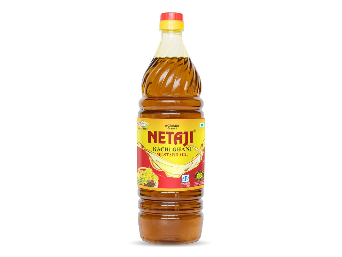 Netaji Kacchi Ghani Mustard Oil for mustard oil and refined oil comparison guide