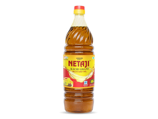 Netaji Kacchi Ghani Mustard Oil for mustard oil and refined oil comparison guide