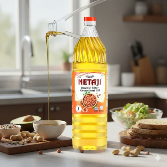 Netaji Double Filtered Groundnut Oil for daily family cooking