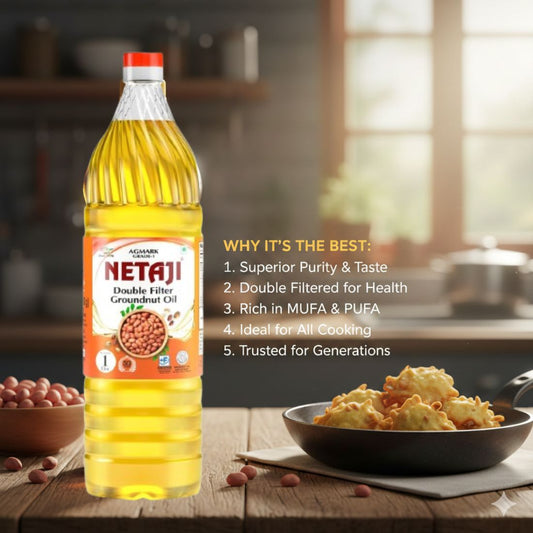 Why Netaji Double Filter Groundnut Oil is best?