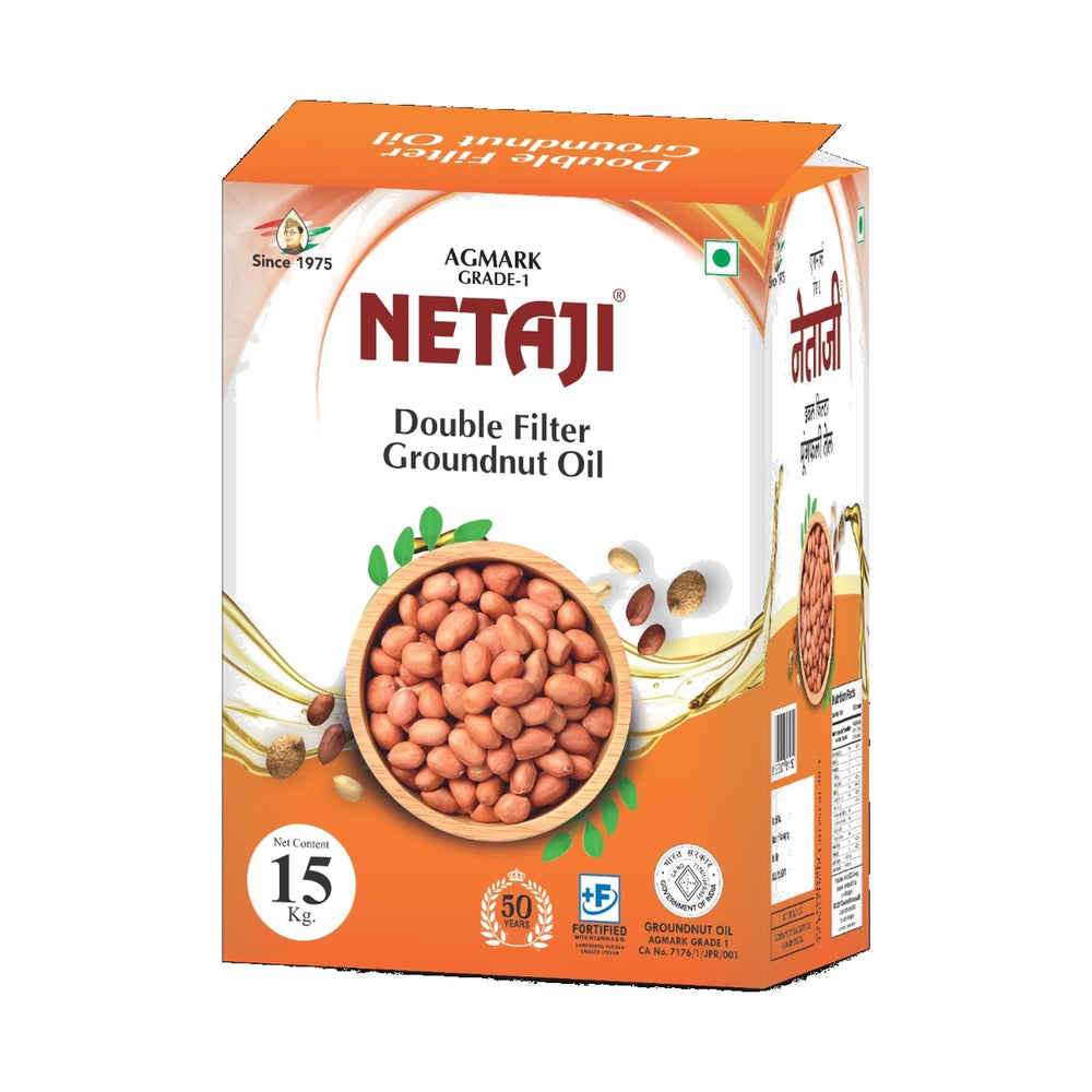 Netaji Double Filter Groundnut Oil 15 Kg tin