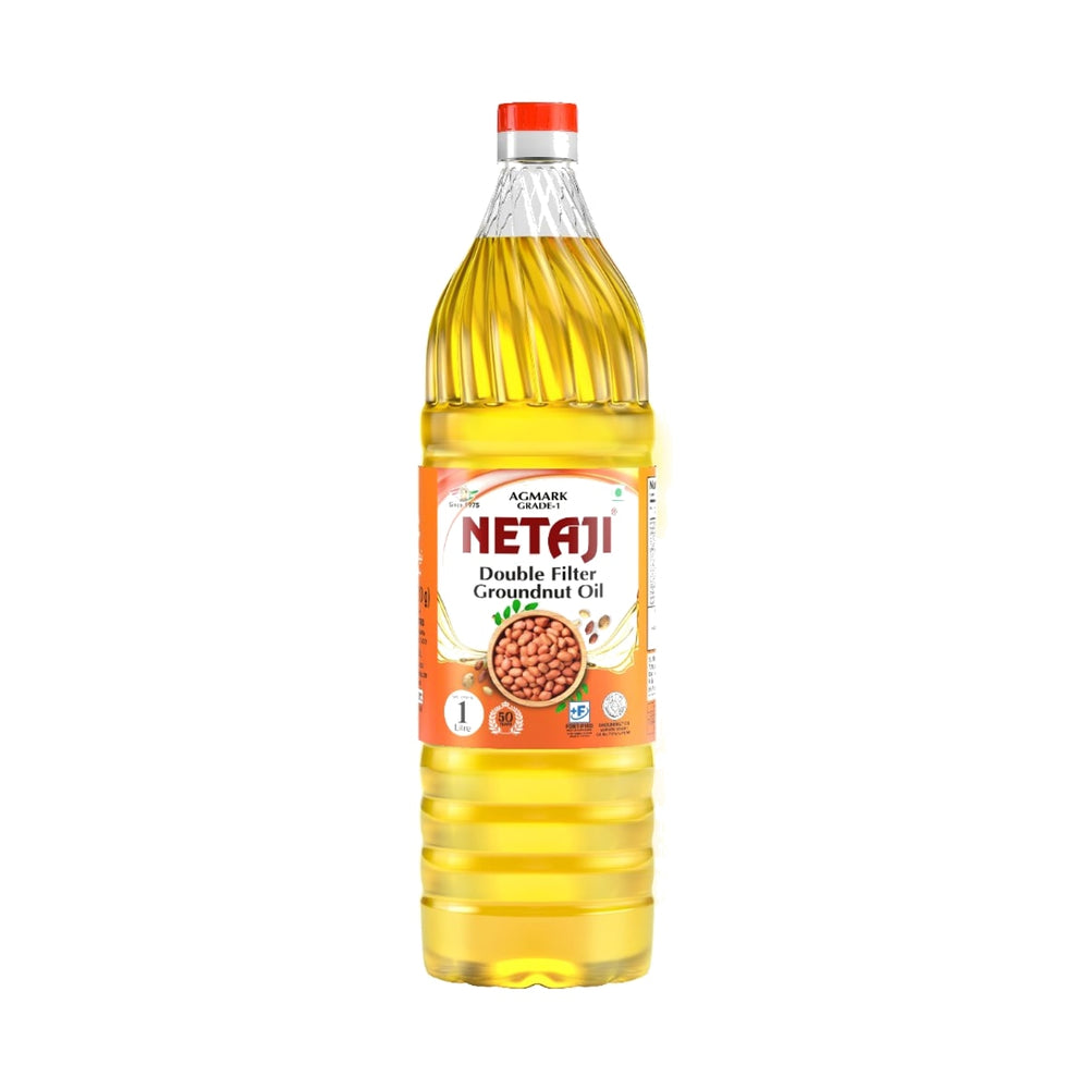 Netaji Double Filter Groundnut Oil 1 Litre bottle