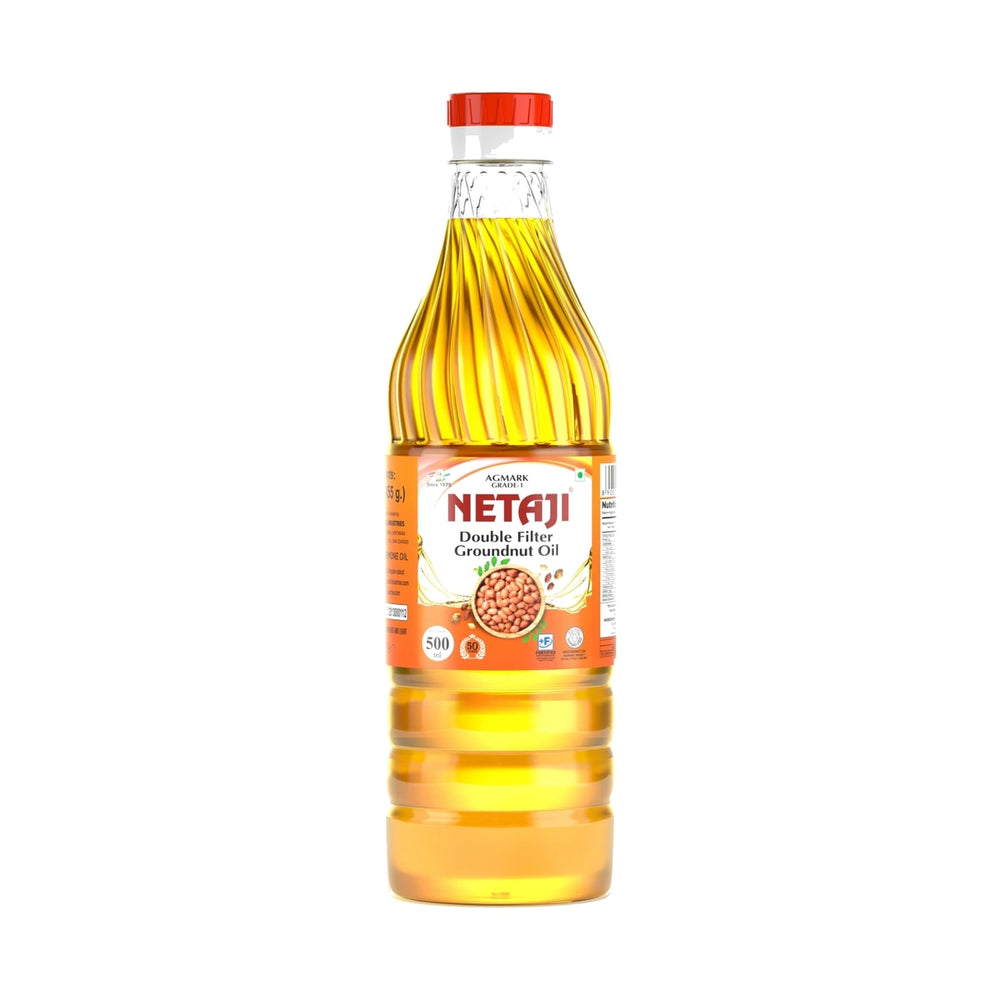 Netaji Double Filter Groundnut Oil 500 ml bottle