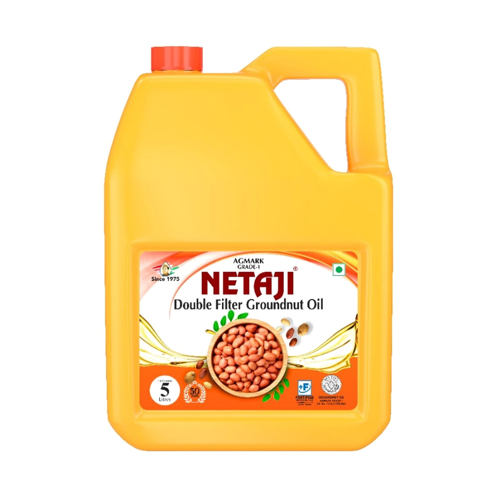 Netaji Double Filter Groundnut Oil 5 Litre jar