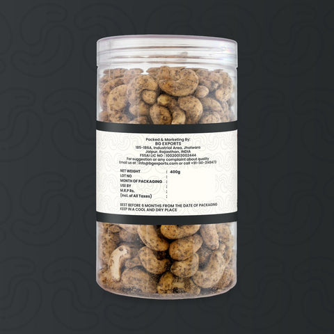 Netaji Black Pepper Roasted Cashew Nuts 400 gAshoka Oil Industries