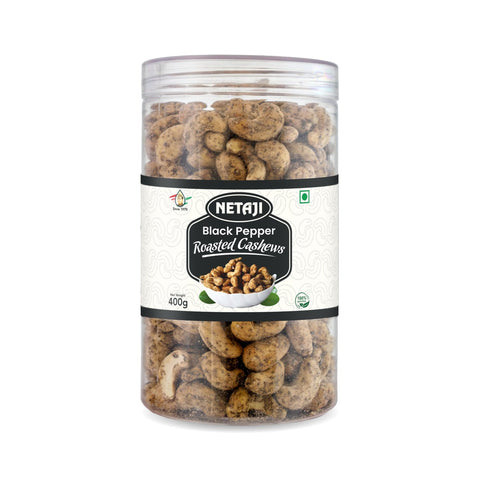 Netaji Black Pepper Roasted Cashew Nuts 400 gAshoka Oil Industries