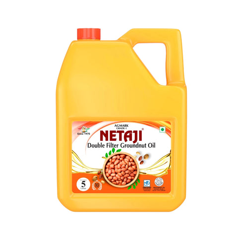 Netaji Double Filtered Groundnut Oil 5 Litre JarAshoka Oil Industries