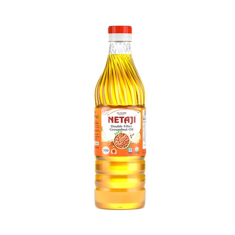 Netaji Double Filtered Groundnut Oil 500ml BottleAshoka Oil Industries