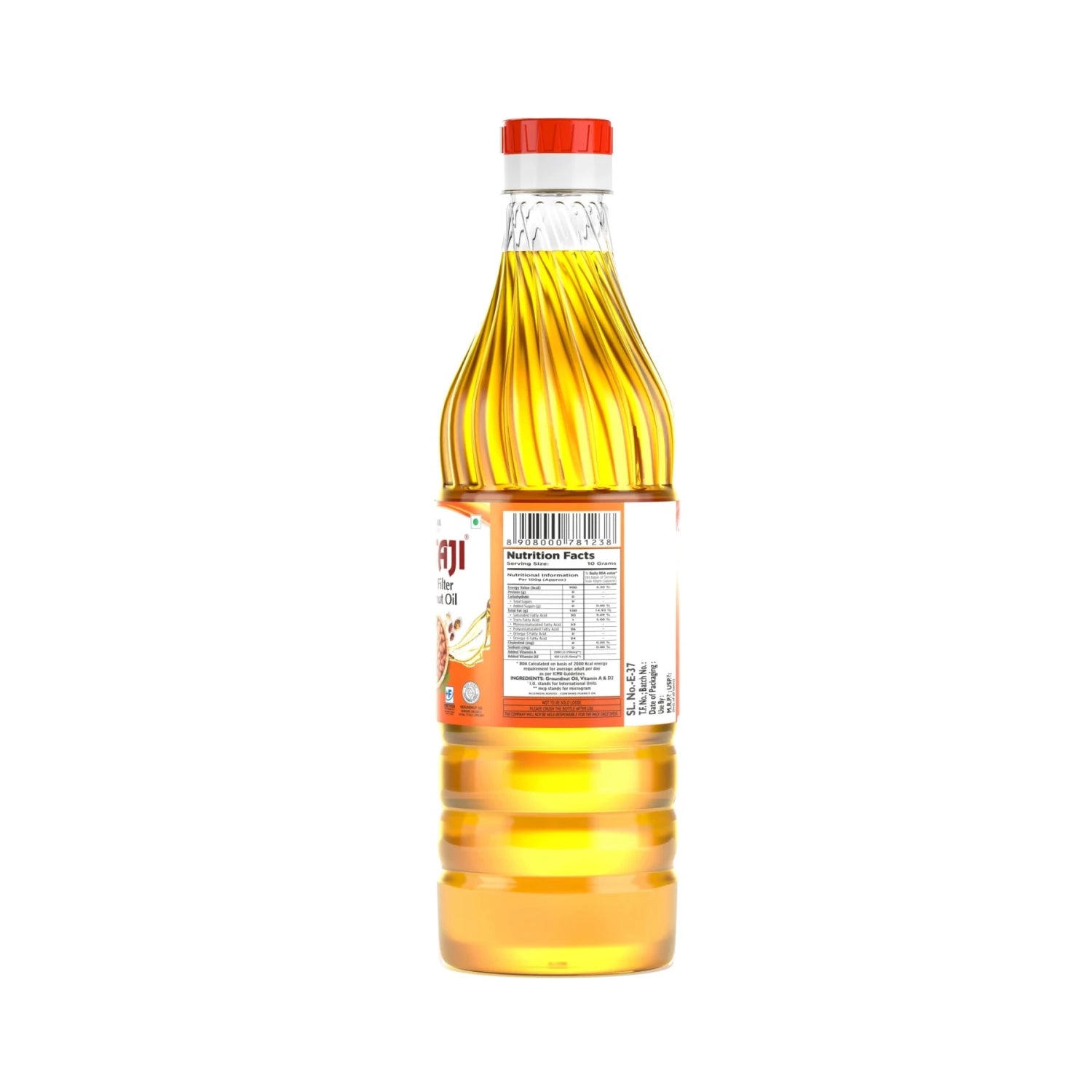 Netaji Double Filtered Groundnut Oil 500ml BottleAshoka Oil Industries