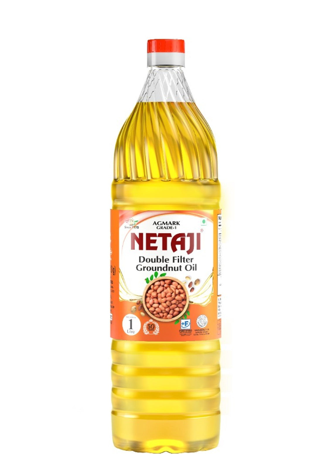 Netaji Double Filter Groundnut Oil 1 Litre bottle