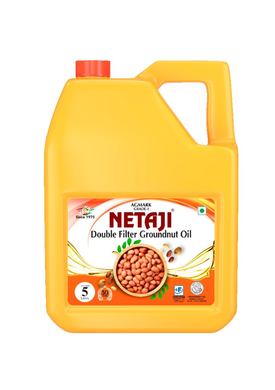 Netaji Double Filter Groundnut Oil 5 Litre jar