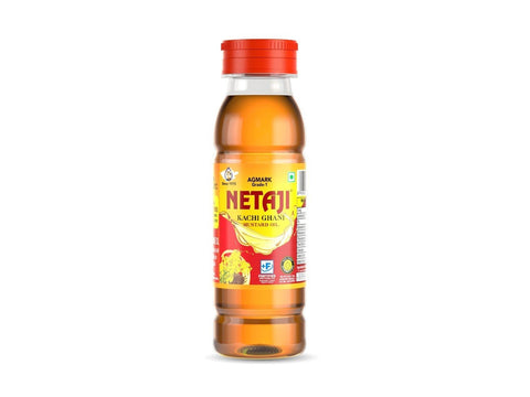 Netaji Kacchi Ghani Mustard Oil 100 ML (28 Bottles Pack)Ashoka Oil Industries
