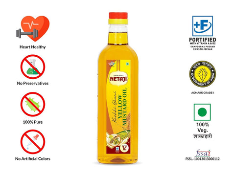 Netaji Kacchi Ghani Mustard Oil 500 MLAshoka Oil Industries