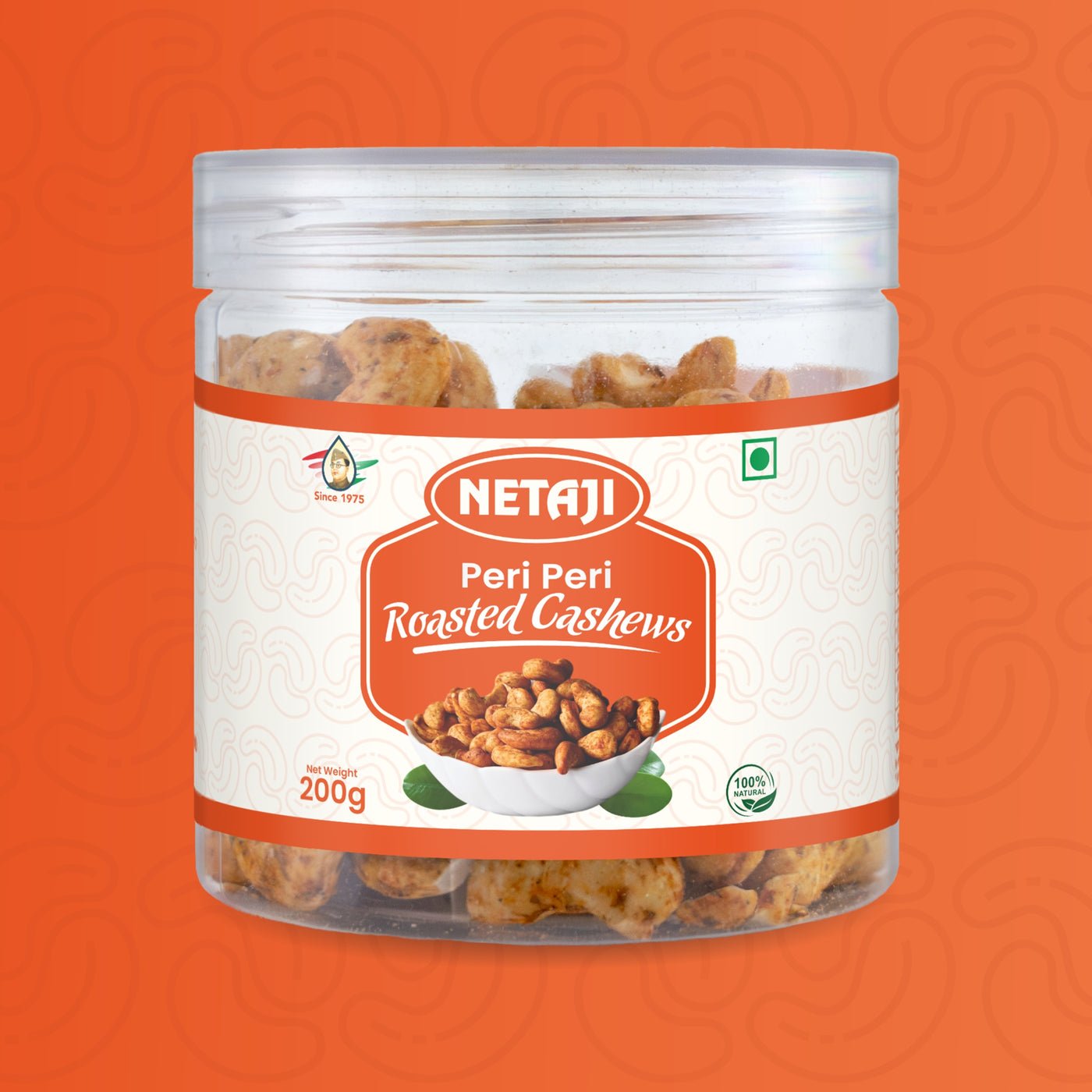 Netaji Peri-Peri Roasted Cashew Nuts 200 gAshoka Oil Industries