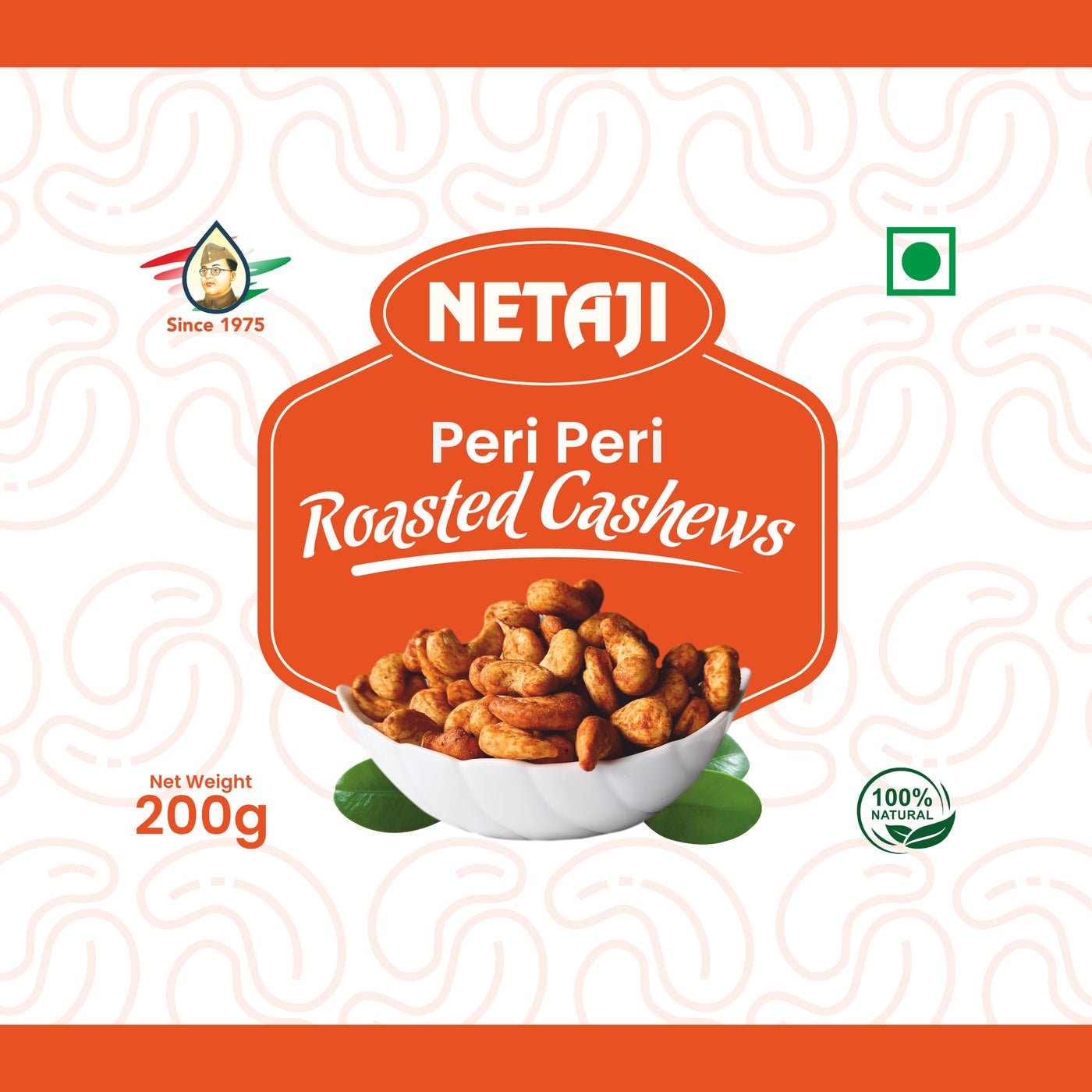 Netaji Peri-Peri Roasted Cashew Nuts 250 g BoxAshoka Oil Industries