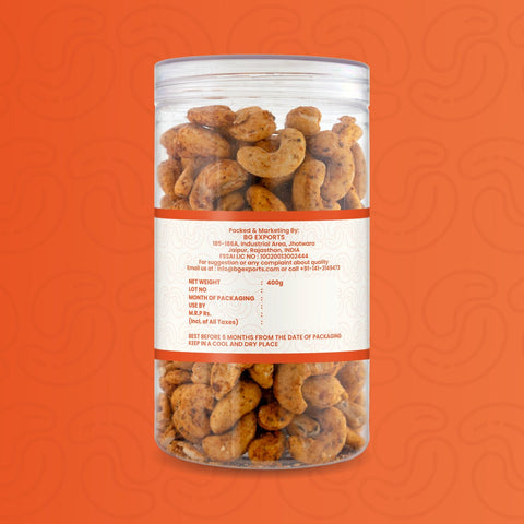 Netaji Peri-Peri Roasted Cashew Nuts 400 gAshoka Oil Industries