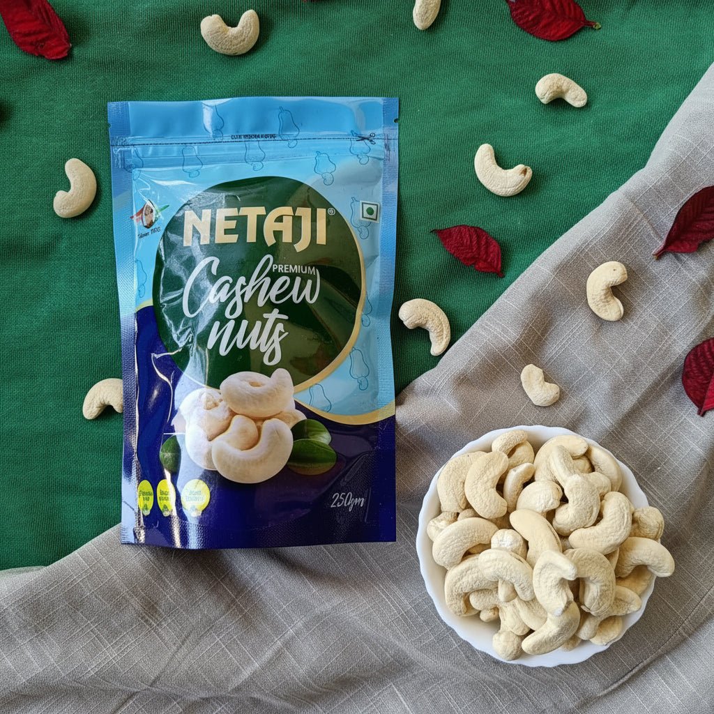 Netaji Premium Cashew Nuts 250 g PouchAshoka Oil Industries