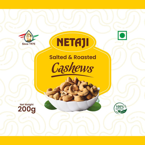 Netaji Salted Roasted Cashew Nuts 250 g BoxAshoka Oil Industries