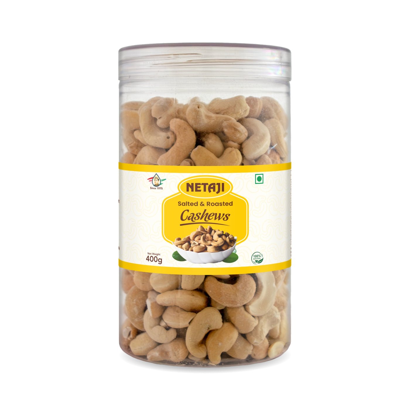 Netaji Salted Roasted Cashew Nuts 400 gAshoka Oil Industries