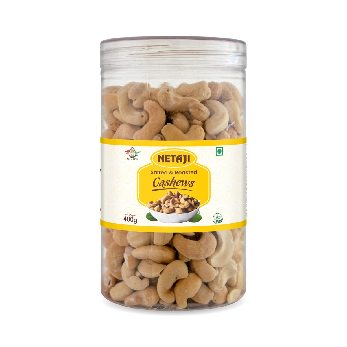 Netaji Salted Roasted Cashew Nuts 400 g – Ashoka Oil Industries