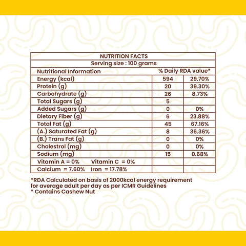 Netaji Salted Roasted Cashew Nuts 400 gAshoka Oil Industries