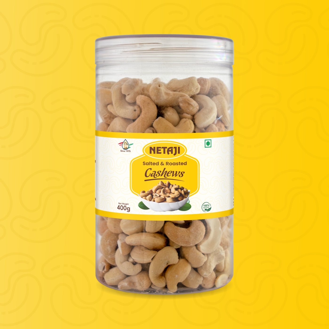 Netaji Salted Roasted Cashew Nuts 400 gAshoka Oil Industries