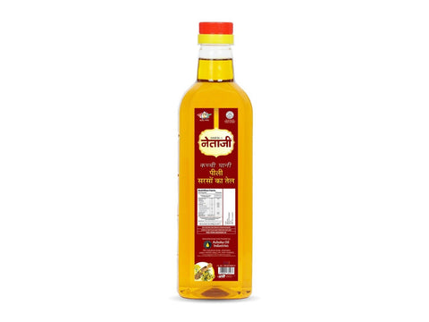 Netaji Yellow Mustard Oil 1 Litre BottleAshoka Oil Industries