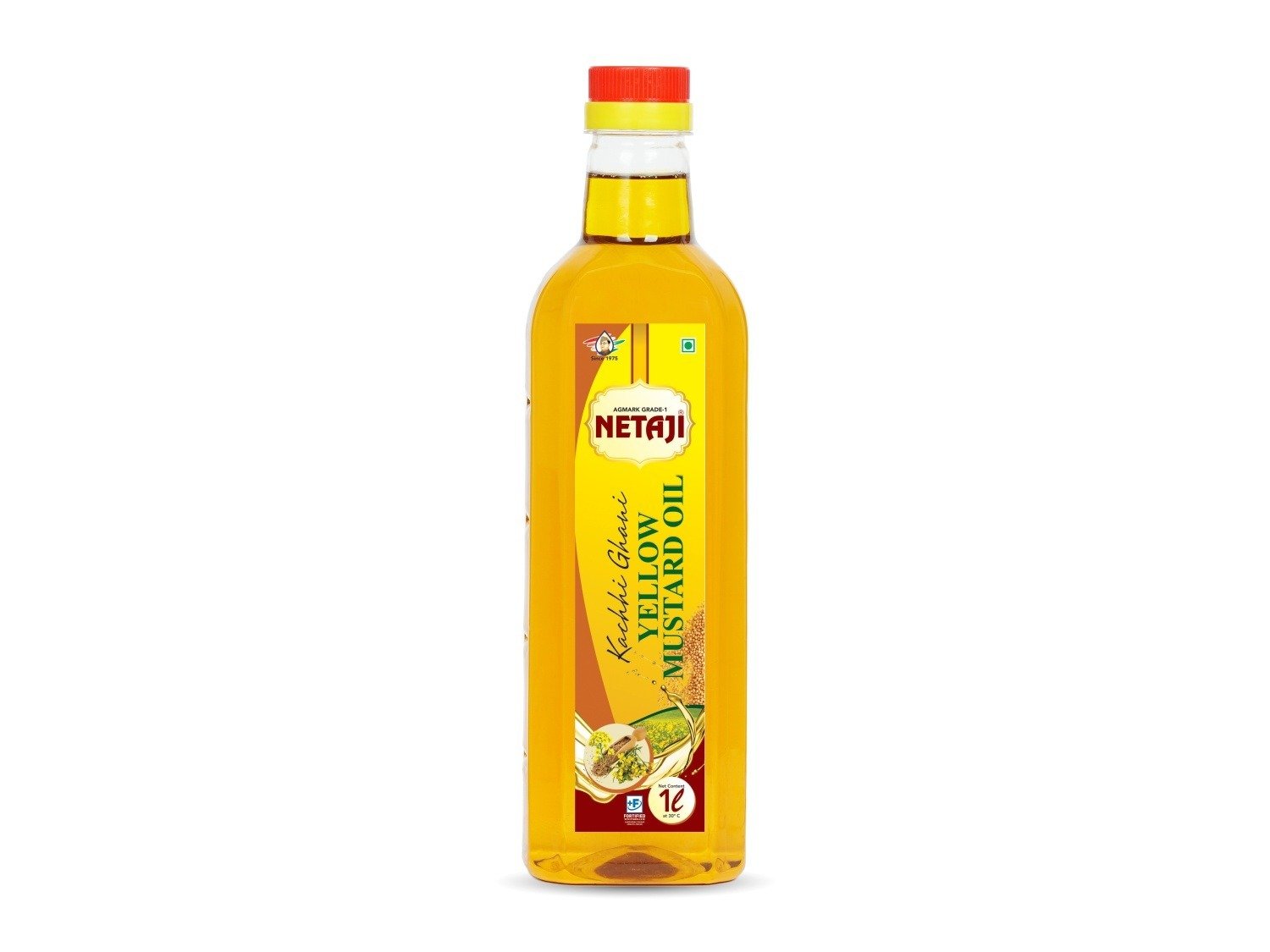 Netaji Yellow Mustard Oil 1 Litre BottleAshoka Oil Industries