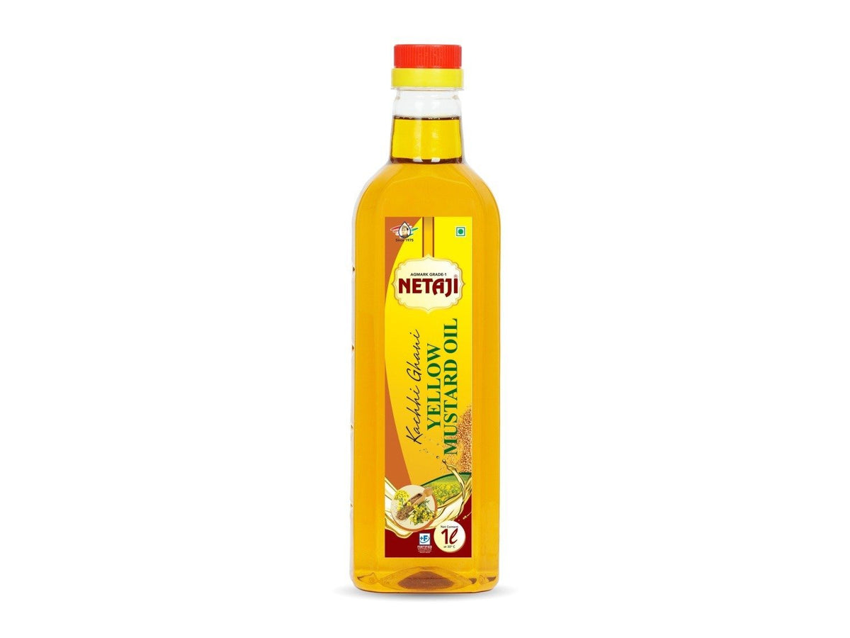 Netaji Yellow Mustard Oil 1 Litre BottleAshoka Oil Industries