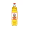 "1 Liter pet bottle of Netaji Double Filtered Groundnut Oil with clear golden oil and red label."